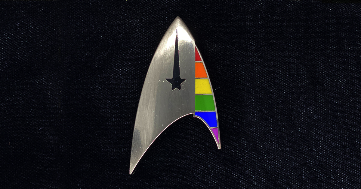 PrideOutlet Lapel Pins Star Trek Discovery Inspired Pride Command Badge