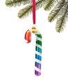 Holiday Lane  Love Is Love Rainbow Candy Cane Ornament