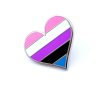 Gender Fluid Pride Heart Lapel Pin