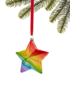 Holiday Lane Love Is Love Rainbow Star Ornament