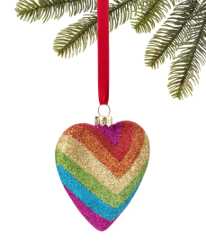 Holiday Lane Love Is Love Rainbow Heart Ornament