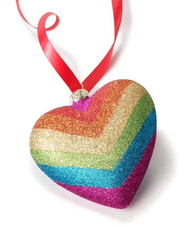 Holiday Lane Love Is Love Rainbow Heart Ornament