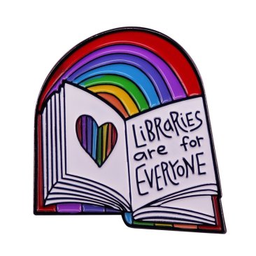 PrideOutlet > Rainbow > Libraries Are for Everyone Lapel Pin