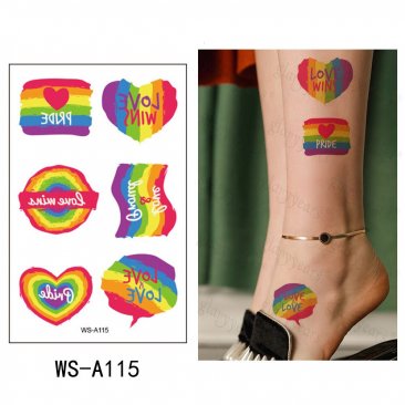 Buy Tiny Tattoos Set of 56 Tiny Temporary Tattoos Colorful Triangle Tattoos  Rainbow Colored Heart Tattoo Pride Temporary Tattoos Online in India - Etsy